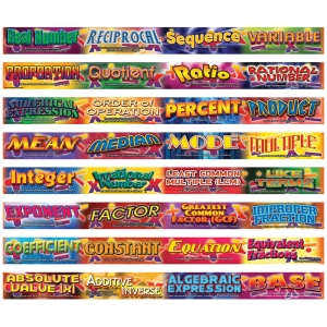 (3 EA) MATH VOCABULARY WORDS