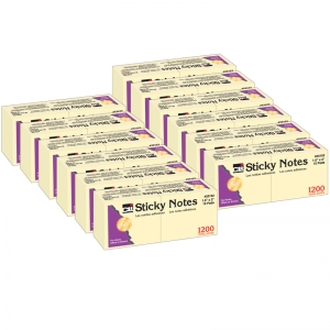 (12 Pk) Sticky Notes 1 1/2x2 Plain 