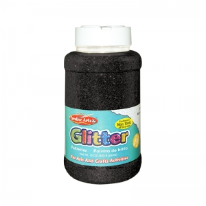 Creative Arts Glitter, 16 oz. Bottle, Black