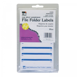 File Folder Labels Blue 248/pk   