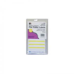 (18 Pk) File Folder Labels Yellow