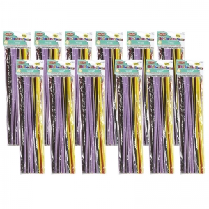 (12 Pk) Chenille Stems Assrtd Colors 100/pk