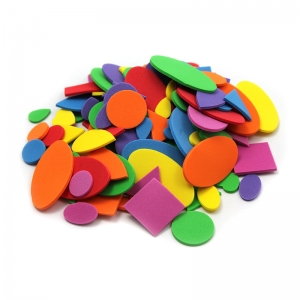 Foam Shapes Asst Colors 264 Pcs   