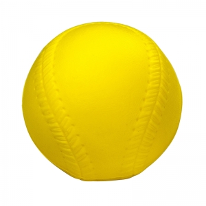 (6 EA) 9IN YELLOW FOAM BASEBALL  COATED
