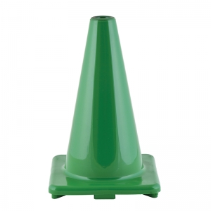 Hi-Visibility Flexible Vinyl Cone, Weighted, 12", Green