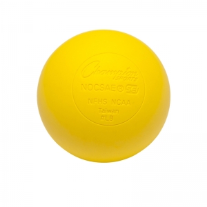 Official Size Lacrosse Balls, Yellow, Pack of 12