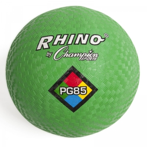 Rhino Playground Balls, 8-1/2"D, Two Ply, Nylon Wound, Green