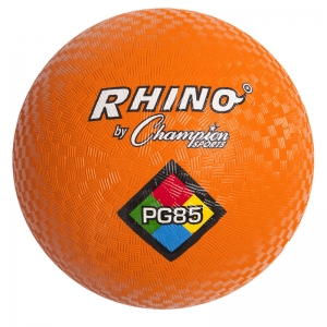 Rhino Playground Balls, 8-1/2"D, Two Ply, Nylon Wound, Orange