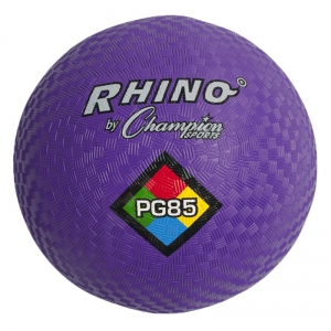 Rhino Playground Balls, 8-1/2"D, Two Ply, Nylon Wound, Purple