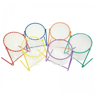 Target Net Set,set Of Six: One Of Each In Red, Orange, Yellow, Green, Blue And Purple