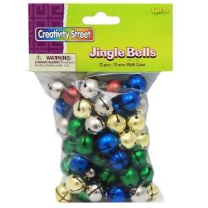 Multicolor Jingle Bells, 72 Per Pack, 6 Packs