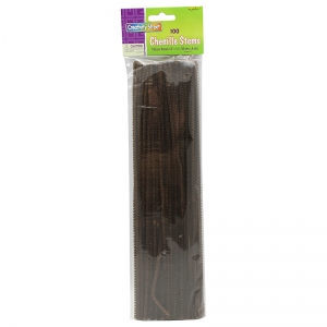 Creativity Street Regular Stems, Brown, 12 X 4 Mm, 100 Pieces