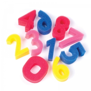 Sponge Numbers Set, 10 Per Set, 6 Sets