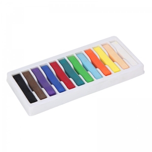 Square Artist Pastels, 12 Assorted Colors, 2.38" x 0.38" x 0.38", 12 Pieces