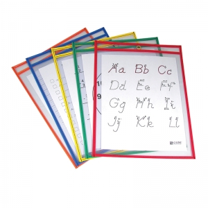 (2 Pk) Reusable Dry Erase Pockets