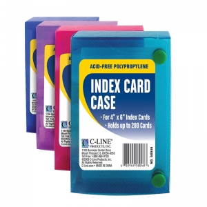 (12 EA) C LINE 4X6 INDEX CARD CASE