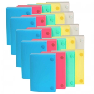 Index Card Case, 3" x 5", Assorted, Pack of 24