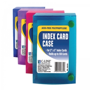 (24 EA) C LINE 3X5 INDEX CARD CASE