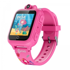 Kw1 Pink Smart Watch For Kids 