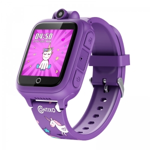 Kw1 Purple Smart Watch For Kids 