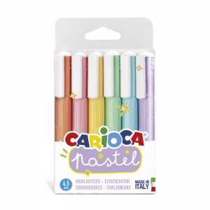 Pastel Washable Highlighters - 6 Pieces