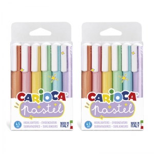 Pastel Washable Highlighters, 6 Per Pack, 2 Packs