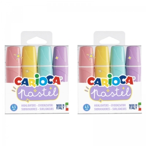 Memolight Pastel Washable Highlighters, 4 Per Pack, 2 Packs