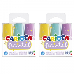 Minilight Pastel Washable Highlighters, 3 Per Pack, 2 Packs