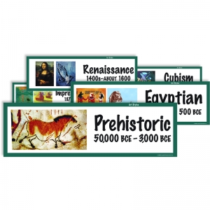 Art Styles Display Card, Pack of 32