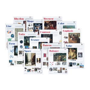 Elements and Principles of Design Poster, Pack of 14
