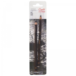 Pastel Pencils, Black, Pack of 2