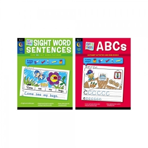 CUT AND PASTE LETTERS & SIGHT WORDS 2-BOOK SET
