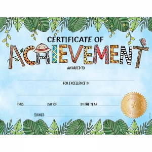 SAFARI FRIENDS LG CERTIFICATE AWARD  ACHIEVEMENT