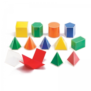 2d3d Geometric Solids 8cm Classroom  Set