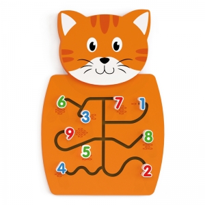 Cat Activity Wall Panel - 18m+ - Toddler Activity Center