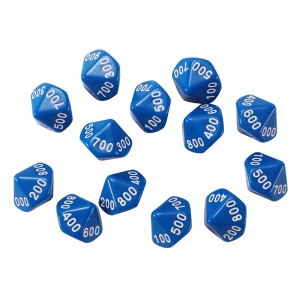(6 ST) PLACE VALUE DICE HUNDREDS 12 PER SET