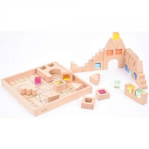Wooden Building Gem Blocks