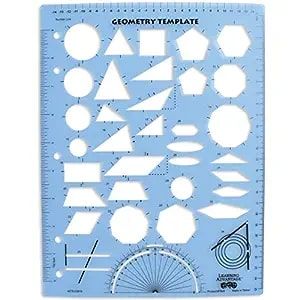 Geometry Template, Pack of 6