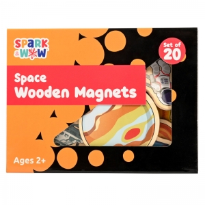 Spark & Wow Wooden Magnets - Space