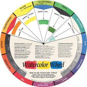 Watercolor Wheel 9-1-4 dia