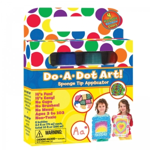 Washable Rainbow Dot Markers, 4 Count