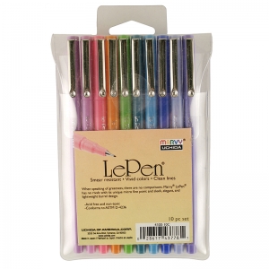 Lepen 10pc Pen Set .3mm Brights