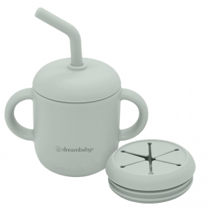 SILICONE NO SPILL DRINK & SNACK CUP