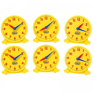 5in Student Clocks Set Of 6 