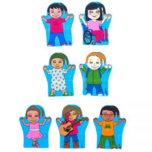 Courage Kids Puppets, 7 Per Set, 2 Sets