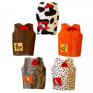 ANIMAL TODDLER SET CAT DOG COW HORSE & CHICKEN DRESS UPS