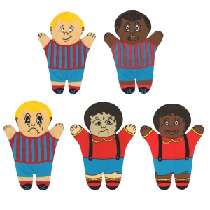 Feelings Hand Puppets, Set of 5