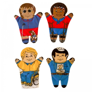 SPECIAL NEEDS HAND PUPPETS SET OF 4 
