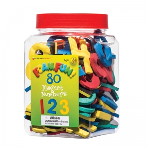 (3 Ea) 80 Foam Fun Magnet Numbers