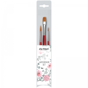 Artist Signature Collection by May & Berry Design Studio, Watercolor Brushes, Assorted, 3 Brush Set